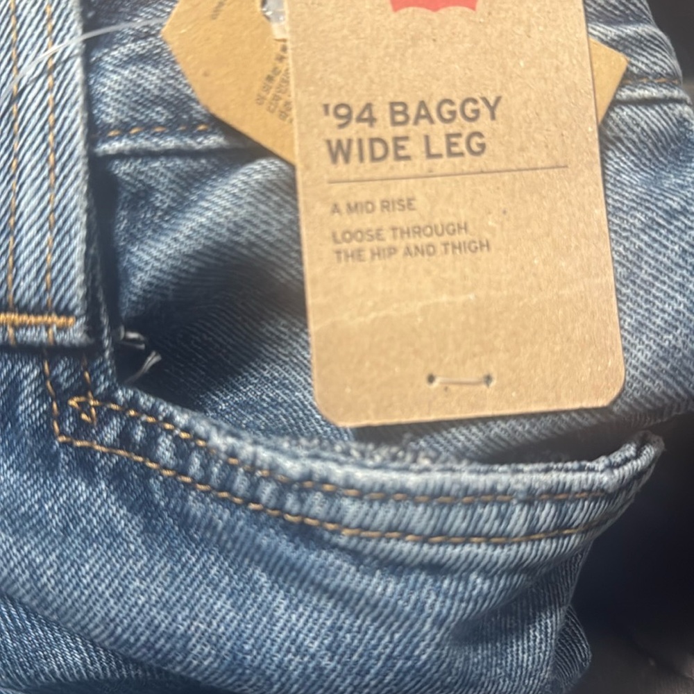 ❌sold❌NWT Levi’s 94 Baggy Wide Leg Jeans High-Waisted - Picture 5 of 5